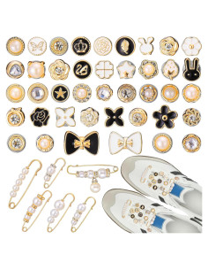 Encantos para Zapatos AIERSA - Set de 106 Pins Elegantes