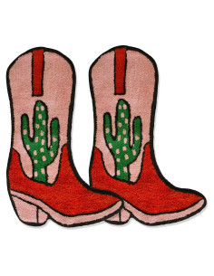 Alfombra de baño antideslizante BIEN BEAU bota vaquera 84x51cm