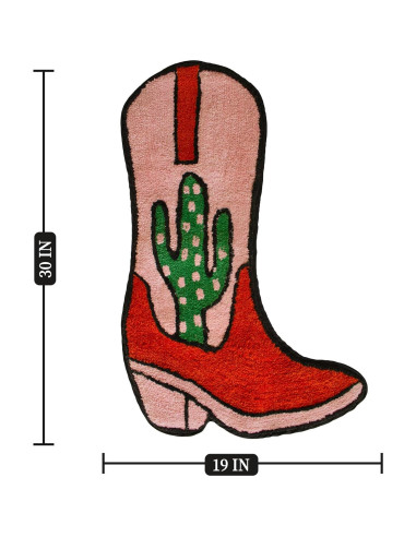 Alfombra de baño antideslizante BIEN BEAU bota vaquera 84x51cm