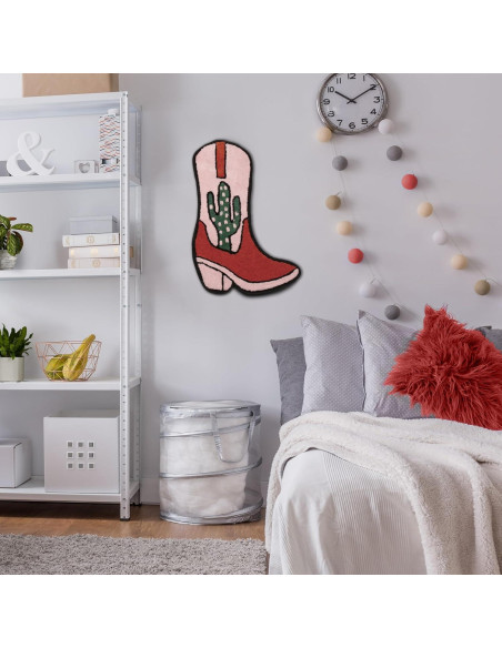 Alfombra de baño antideslizante BIEN BEAU bota vaquera 84x51cm