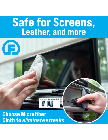 Toallitas para Interior de Auto Fortress - Paquete de 2 (25 ct)