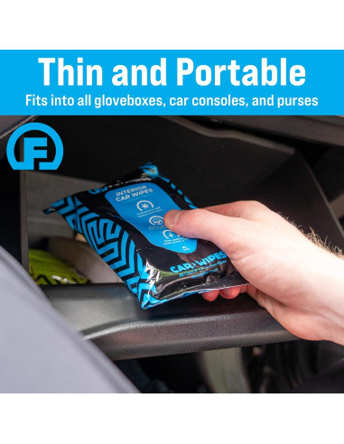 Toallitas para Interior de Auto Fortress - Paquete de 2 (25 ct)