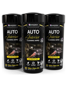 Toallitas de Limpieza para Interiores de Auto Wipex - 40 Unidades