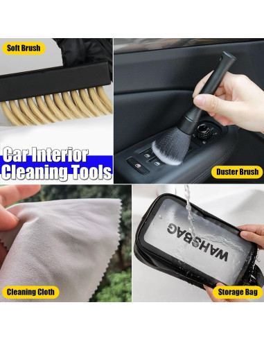 Kit de limpieza interior COSLAKE para Tesla 9 piezas