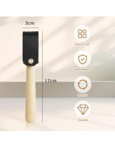 Cepillo para Zapatos de Baile YAFIYGI con Funda de Cuero 2