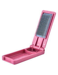 Cepillo de Zapatos de Baile Demeras Plegable Rojo 9x4cm