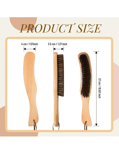 Set de 2 Cepillos de Pelo Dazzhues para Sombreros de Fieltro