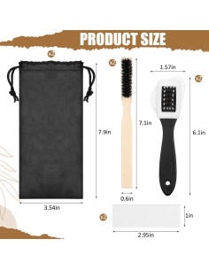 Kit de Limpieza para Zapatos de Ante y Nubuck 8 Piezas 2