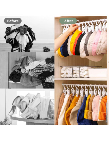 Paquete de 10 Pinzas de Plástico LALALIVABLE para Ropa