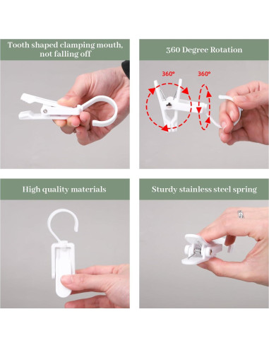 Paquete de 10 Pinzas de Plástico LALALIVABLE para Ropa