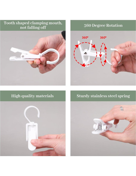 Paquete de 10 Pinzas de Plástico LALALIVABLE para Ropa