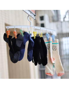 Perchero Secador EIKS 2 Pack con 8 Clips Antióxido 2