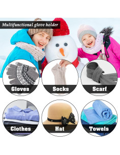 Clips de Mitones Elásticos Zkptops para Niños y Adultos 2