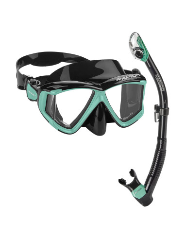 Máscara de Snorkel Phantom Aquatics Panto-180 con Lentes de Vidrio