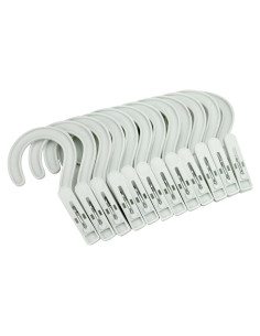 Ganchos de Lavandería Portátiles Mugtel - 12 Piezas Blancos