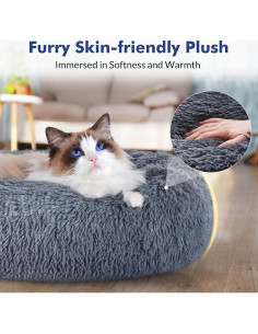 Cama para Gatos Rabbitgoo Mediana Gris Oscuro 50 cm Lavable 2