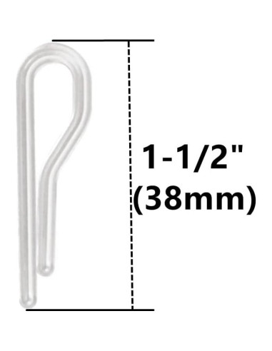 100 Clips de Cocodrilo Plástico APUXON 38mm Reutilizables