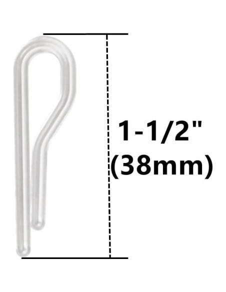 100 Clips de Cocodrilo Plástico APUXON 38mm Reutilizables