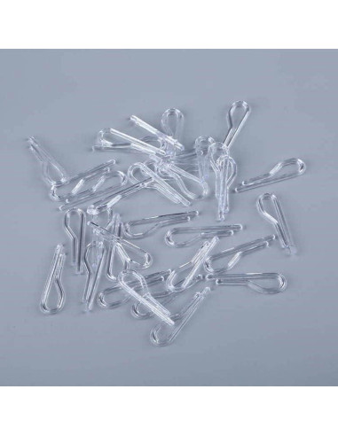100 Clips de Cocodrilo Plástico APUXON 38mm Reutilizables