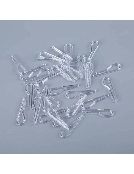 100 Clips de Cocodrilo Plástico APUXON 38mm Reutilizables
