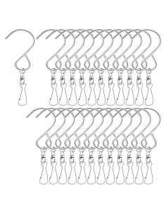 Ganchos Colgantes Giratorios 24 Pcs MFDSJ Acero Inoxidable 360