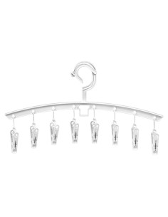 Perchas de Plástico con Clip Whitmor 6027-533 - Set de 3