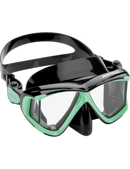 Máscara de Snorkel Phantom Aquatics Panto-180 con Lentes de Vidrio