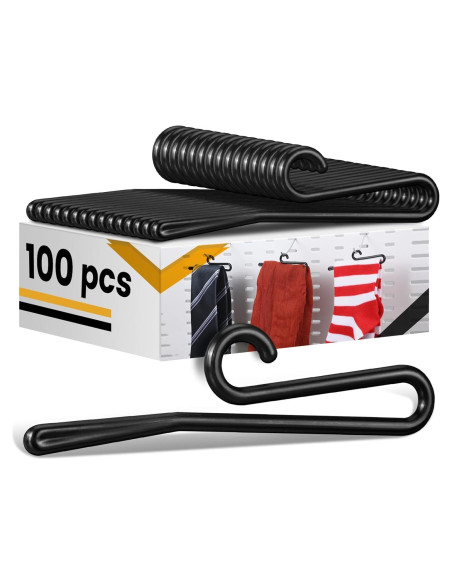 100 Perchas de Calcetines Plástico Antideslizantes DoubleFill