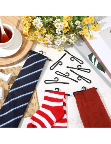 100 Perchas de Calcetines Plástico Antideslizantes DoubleFill