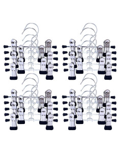 20 Clips Ajustables Dobles HKLMRO para Colgar Botas y Ropa