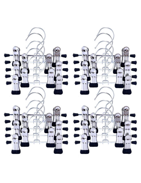 20 Clips Ajustables Dobles HKLMRO para Colgar Botas y Ropa