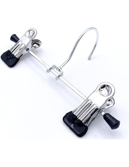 20 Clips Ajustables Dobles HKLMRO para Colgar Botas y Ropa