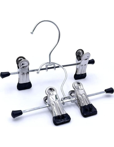 20 Clips Ajustables Dobles HKLMRO para Colgar Botas y Ropa