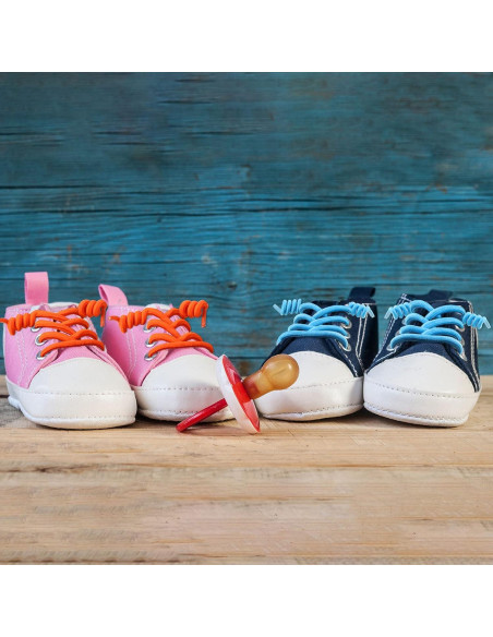 Cintas de Zapatos Elásticas Curly WILLBOND 18 Pares Multicolor