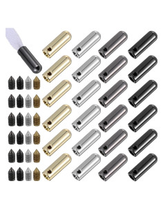 24 Aglets Metálicos para Cordones de Zapatos Trinkrittey 7mm