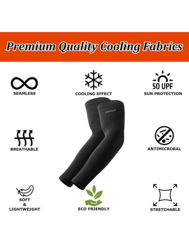 Mangas para Brazos YQXCC 6 Pares Protección UV Cooling UPF 50