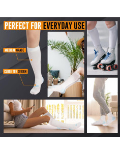 Medias Antitrombosis Doc Miller hasta la Rodilla 15-20 mmHg 2