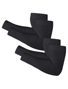 Mangas de Protección Solar UV Newbyinn 2 Pares L-XL para Tatuajes