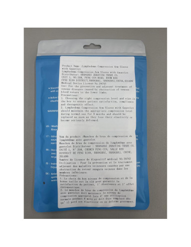 Manga de Compresión Médica KEKING 20-30 mmHg Beige 3XL