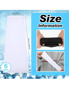 Mangas de Protección Solar UV SATINIOR 6 Pares Niños UPF 50+ 2