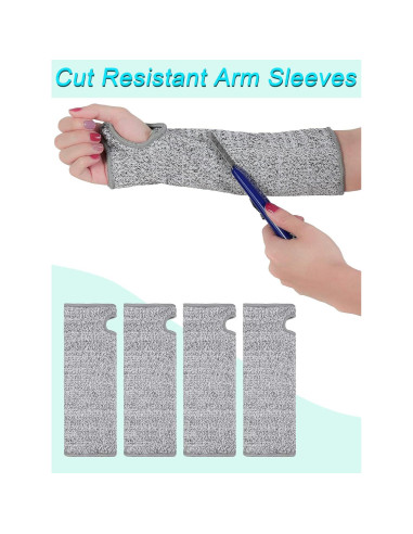 Manguitas Resistentes a Cortes Satinior - 2 Pares Grises