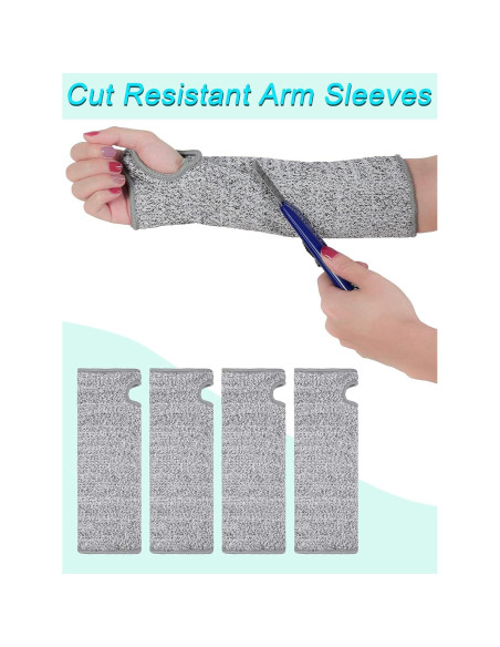 Manguitas Resistentes a Cortes Satinior - 2 Pares Grises