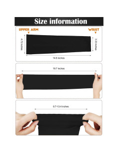 Bememo 16 Pares Mangas de Protección Solar UV Unisex 2