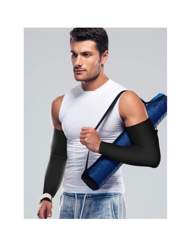 Bememo 16 Pares Mangas de Protección Solar UV Unisex