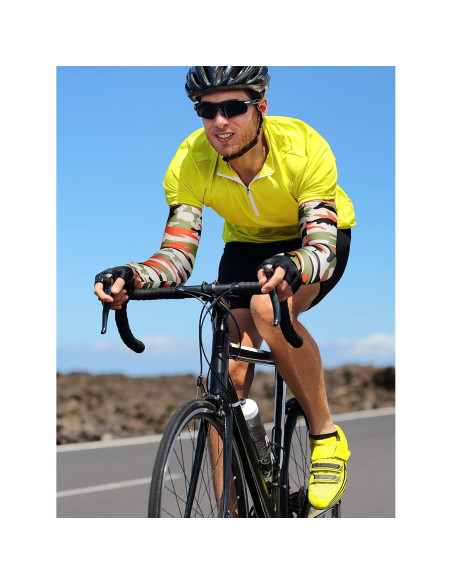 Mangas de Protección UV Geyoga 24 Pares Unisex Seda Fría