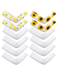 Geyoga 6 Pares Mangas de Protección Solar UV para Mujeres