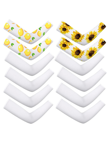 Geyoga 6 Pares Mangas de Protección Solar UV para Mujeres