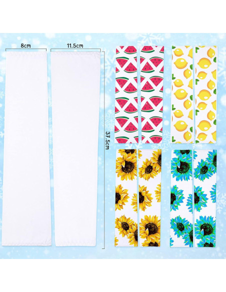 Geyoga 6 Pares Mangas de Protección Solar UV para Mujeres