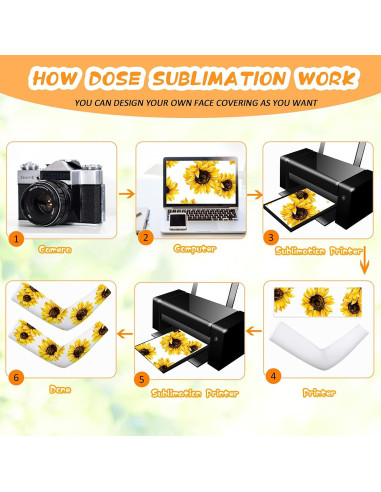 Geyoga 6 Pares Mangas de Protección Solar UV para Mujeres