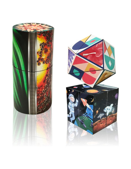 Juego de Cubos Mágicos 3D ONCOFAN - Paquete de 3 Cubos